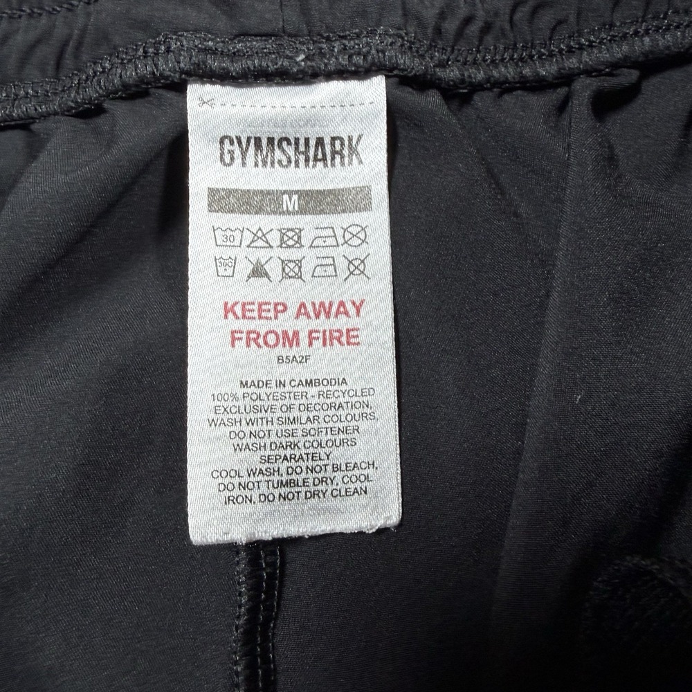 Gymshark High Waisted Woven Shorts Women's Medium Black Athleisure - Picture 3 of 7